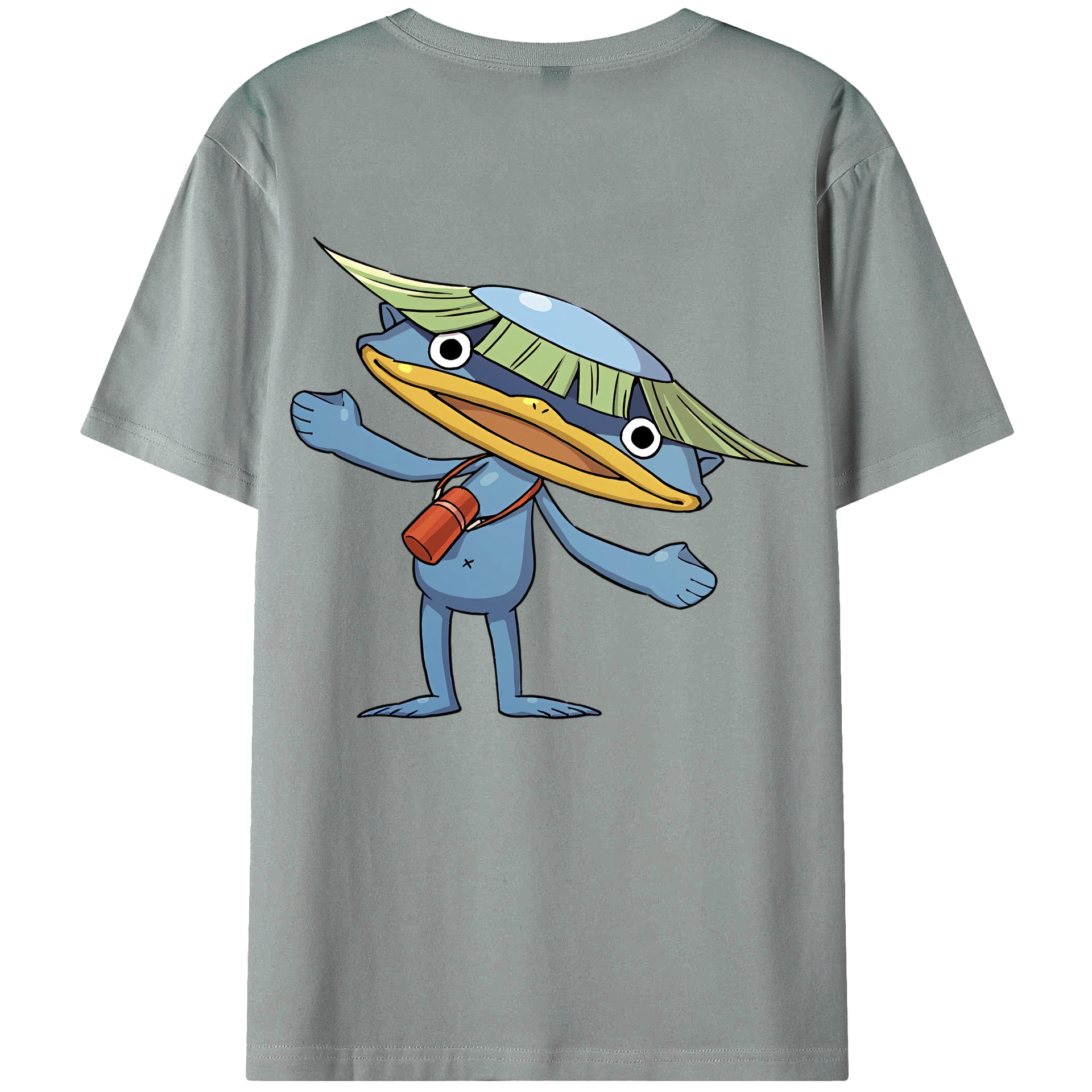（画像用） 妖怪ウォッチ Yo-kai Watch 綿100％ メンズ半袖Tシャツ（バックプリント） 通気性
